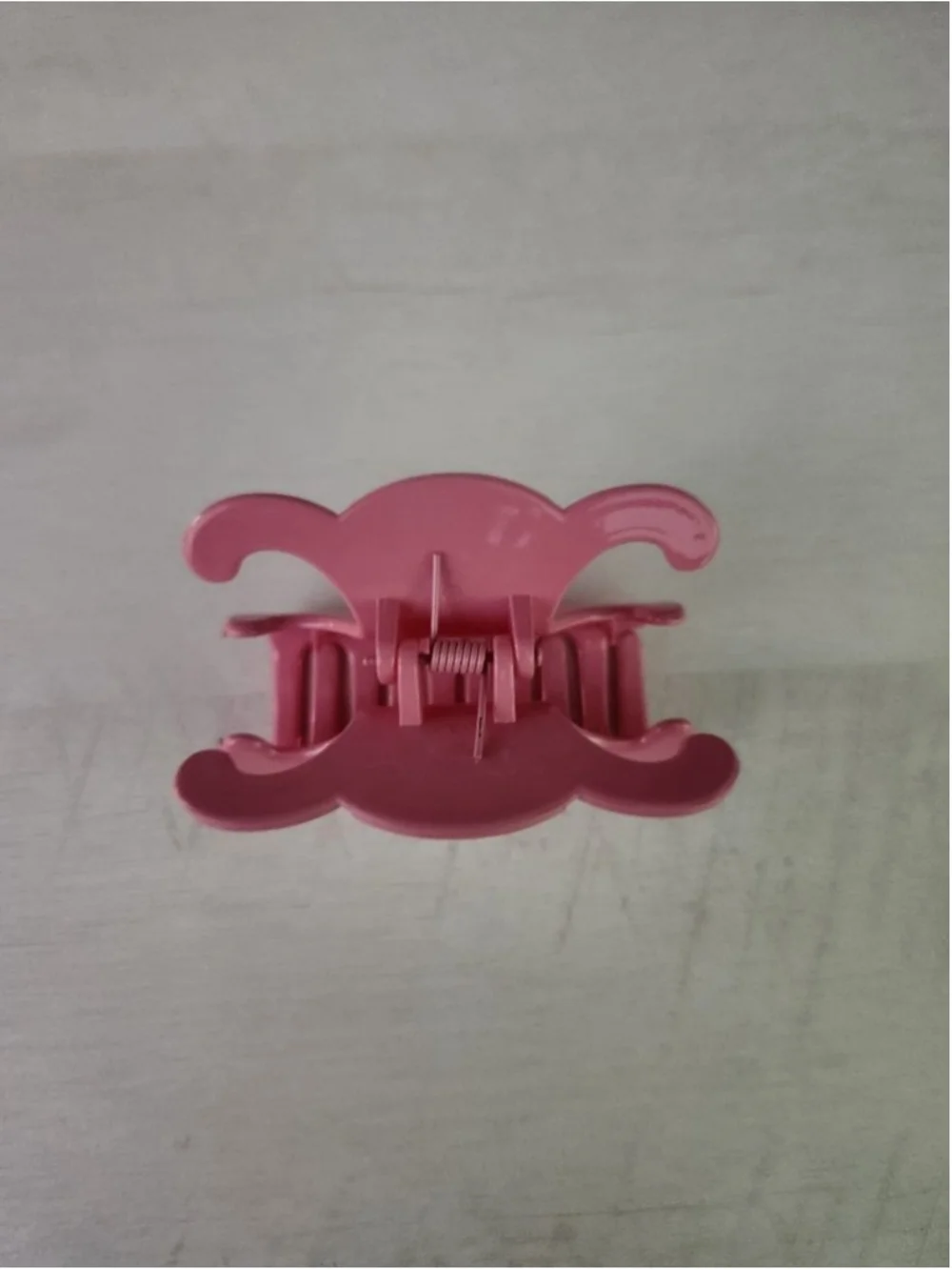 NEW Celine Large Triomphe Hair Claw Clip in Pastel Pink Acetate